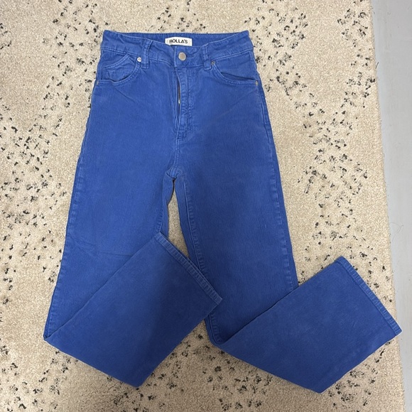 ROLLA’S- Original Straight in Cobalt Corduroy - Picture 2 of 5